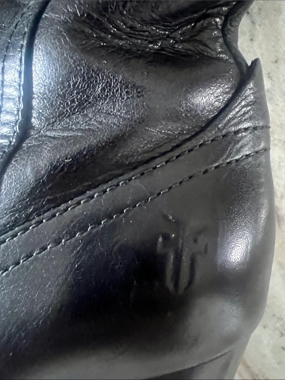 Frye Over the Knee Black Tall Leather Block Heel Boots Size 6.5 - Picture 3 of 6